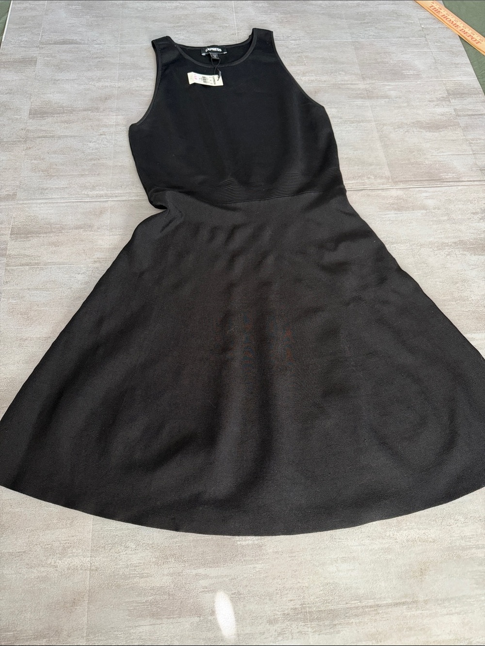 Express - Sleeveless Black A-Line Dress- sz M
